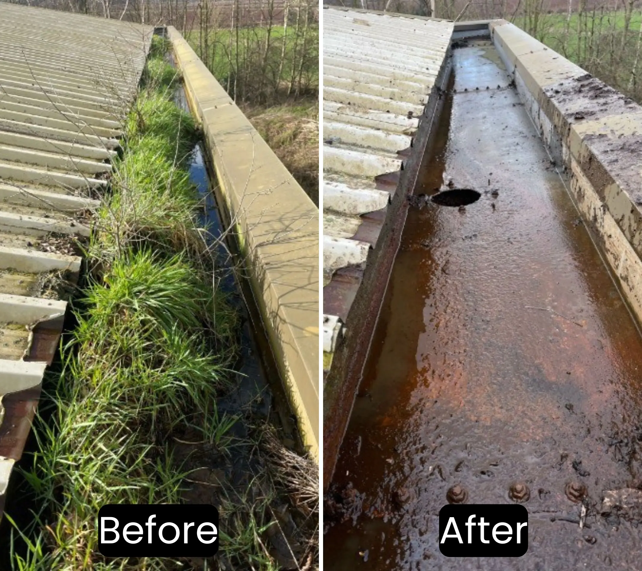 Commercial gutter cleaning in Hampshire