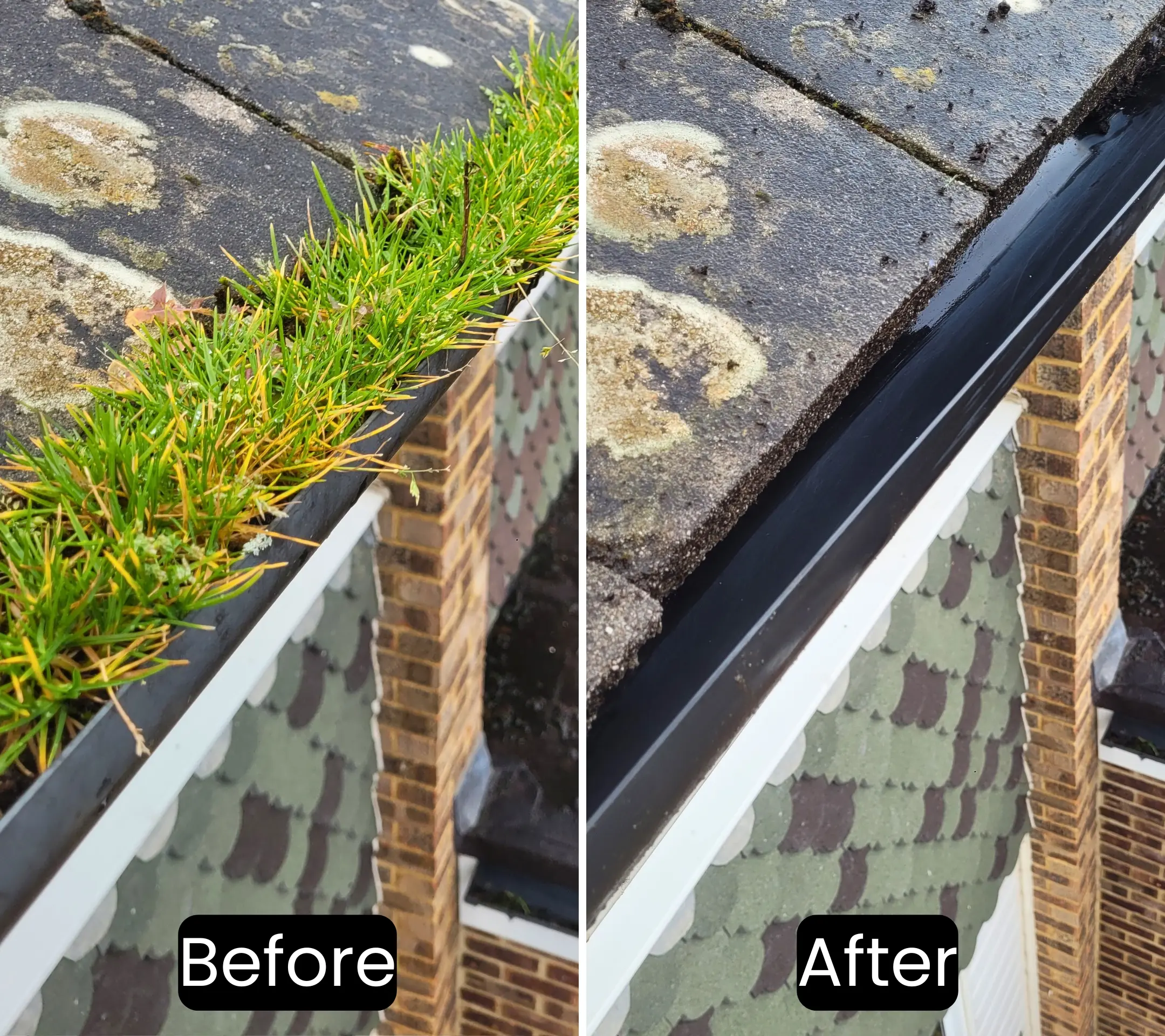 Gutter cleaning in Surrey