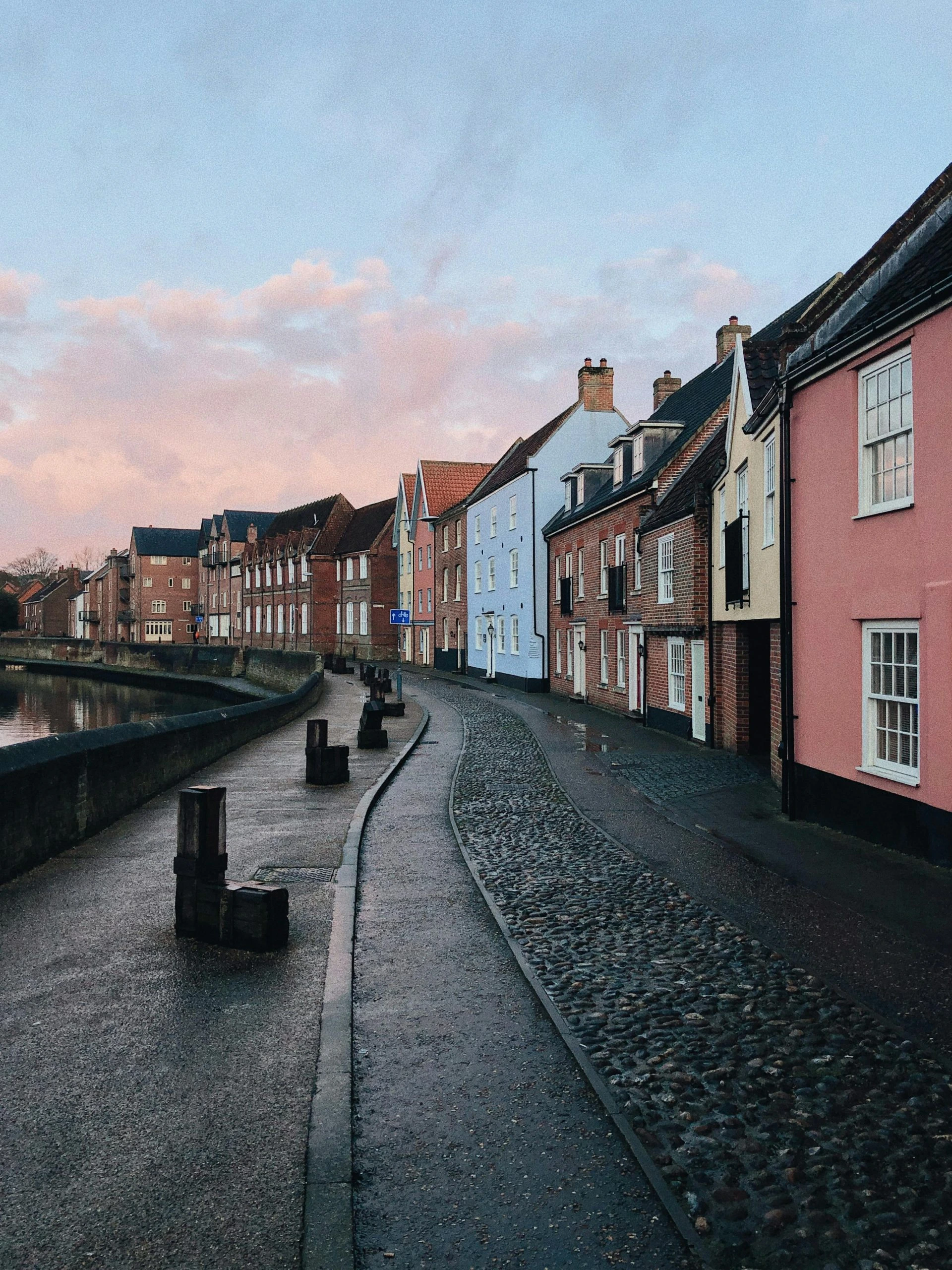British street by the quayside