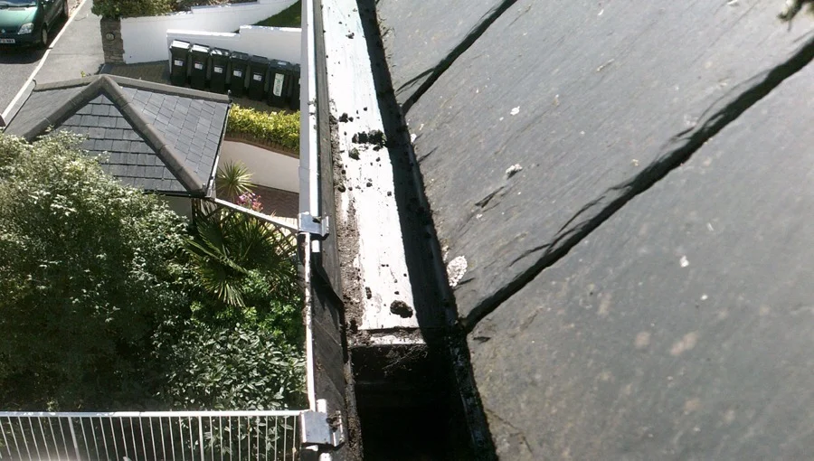 Gutter cleaned out