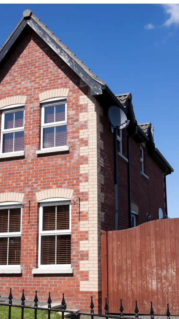 house in northern ireland with gutters