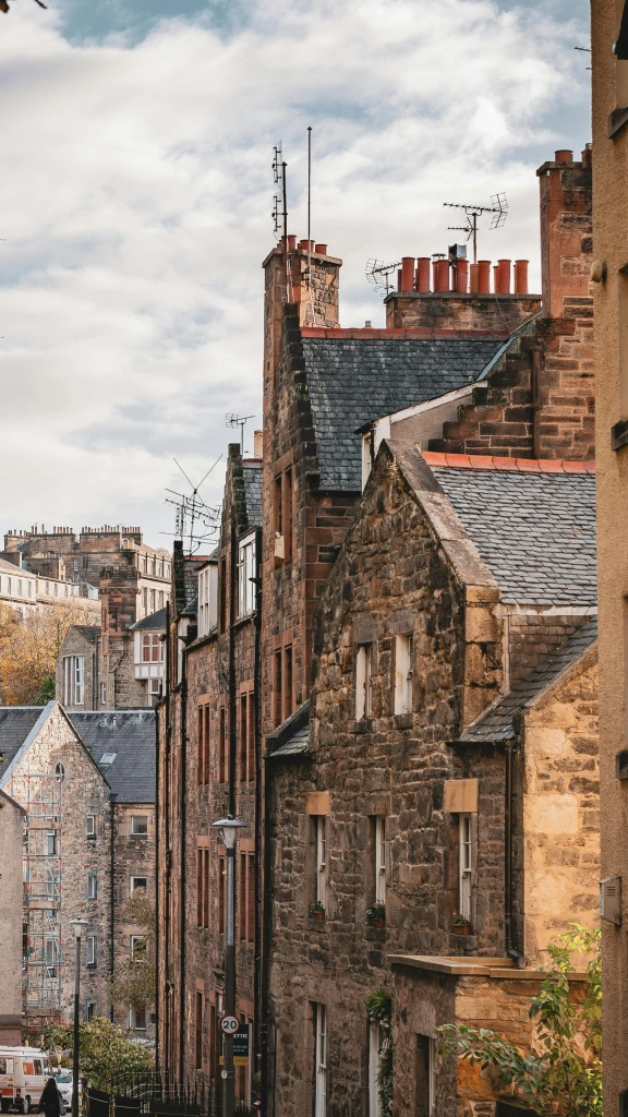 high gutters on house in scotland