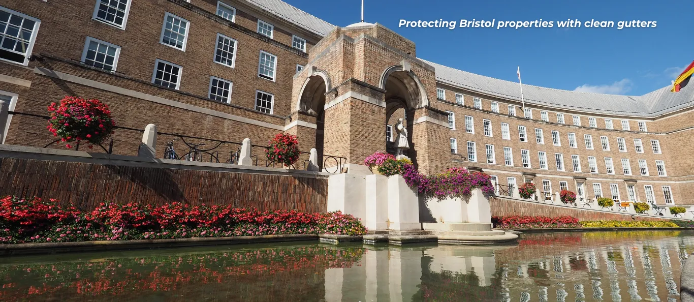 lake with big property in bristol
