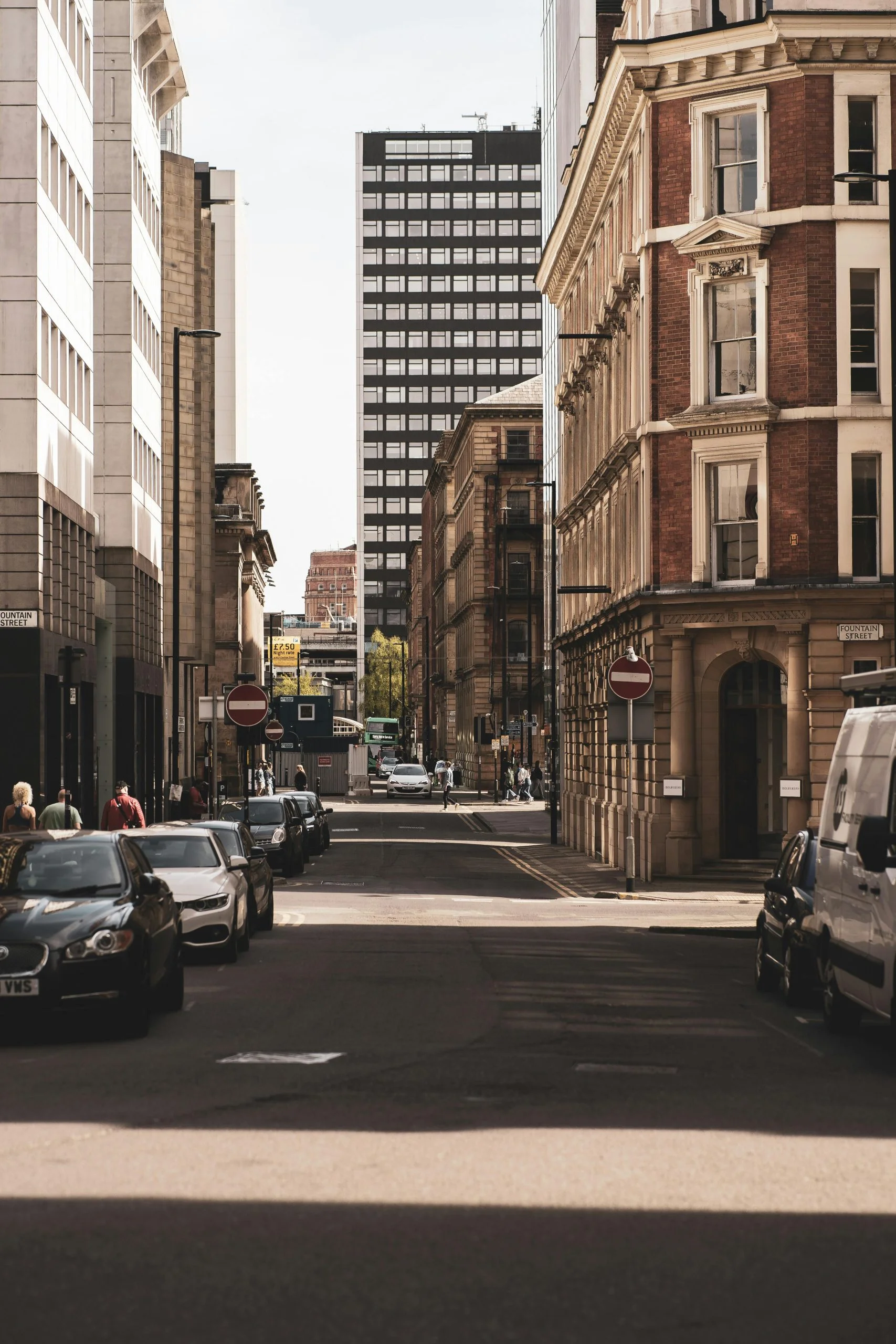 Manchester buildings and back streets