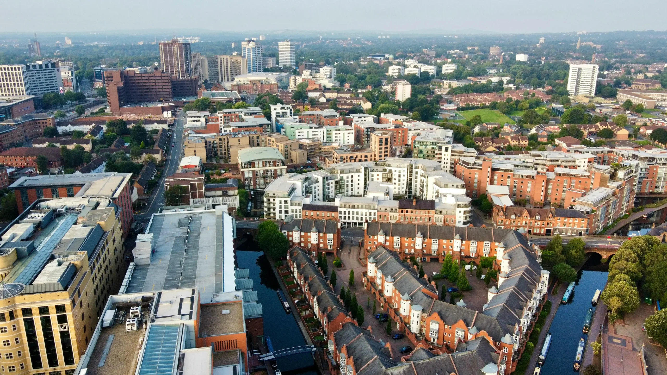 An introductory heading showing an urban surrounding of Birmingham providing locational context.