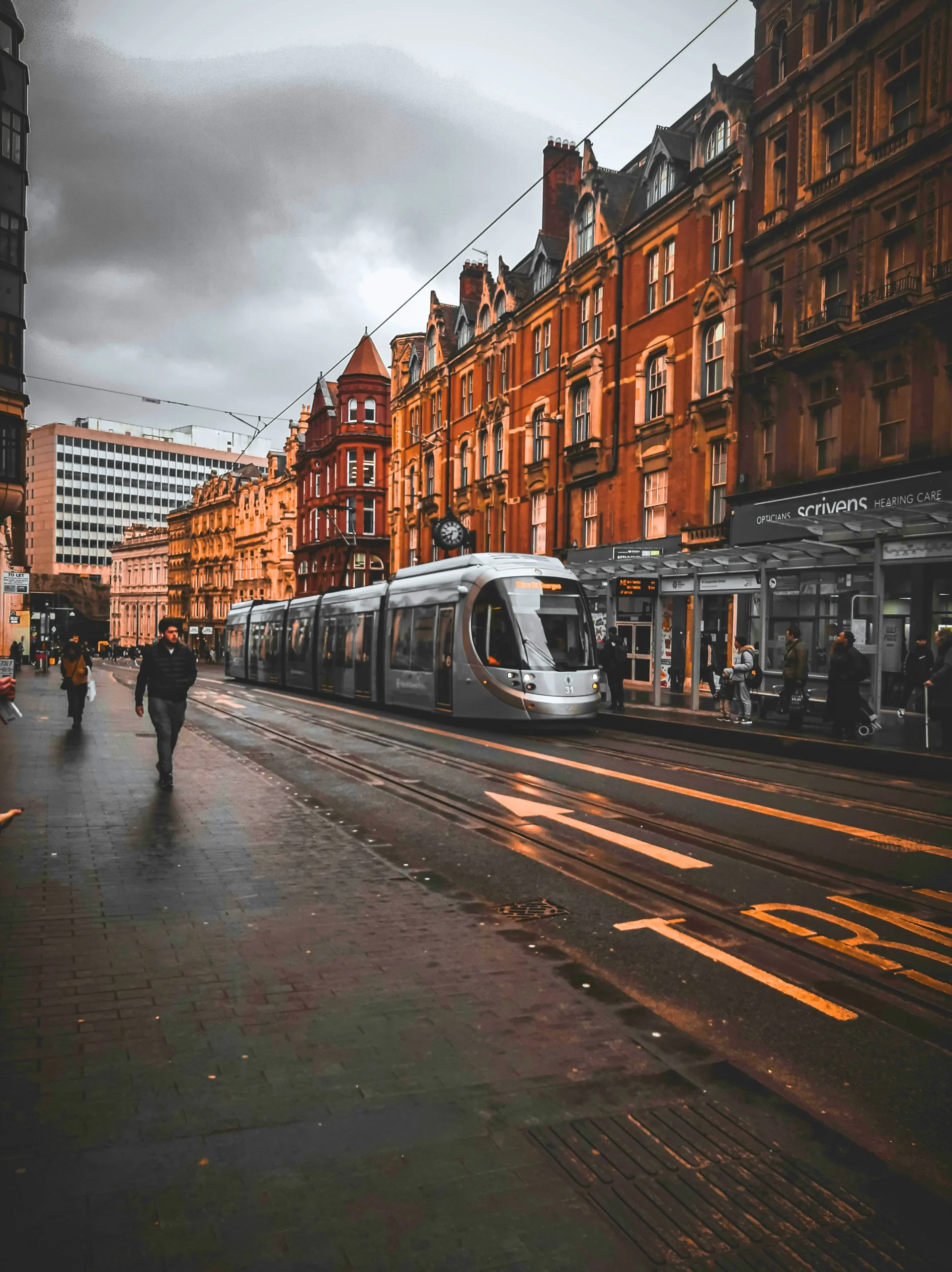 Portrait shows a street in Oxford, providing locational context